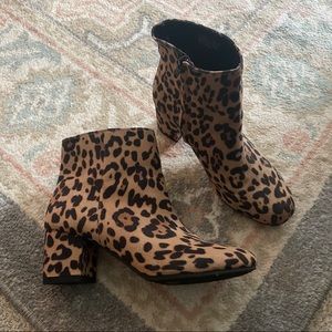 Leopard booties